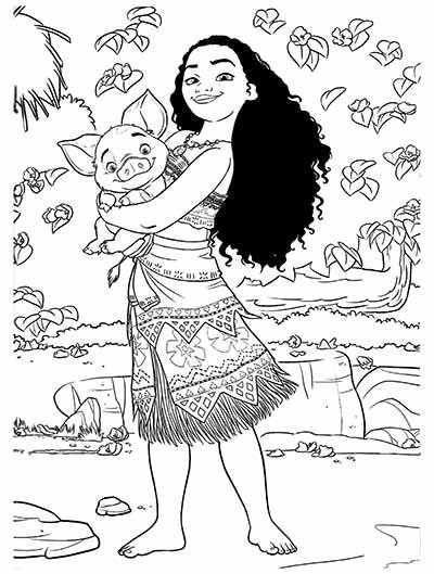 Picture The Magic Free Moana Coloring Pages Milled