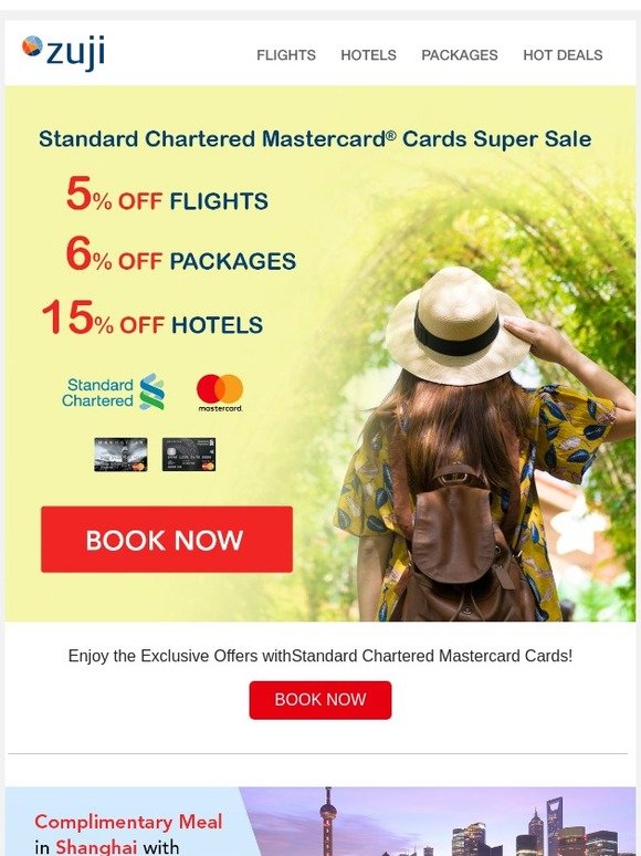 5% OFF your flight! No limits!