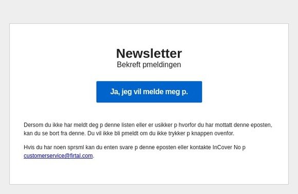 Bekreft påmeldingen