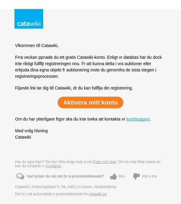 Din Catawiki-registrering