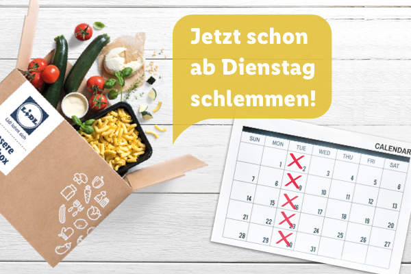 Wir liefern jetzt auch dienstags!