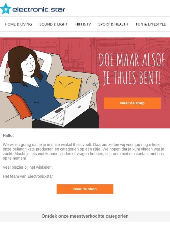 ✭Onze meestverkochte categorieën, speciaal voor jou op een rijtje✭