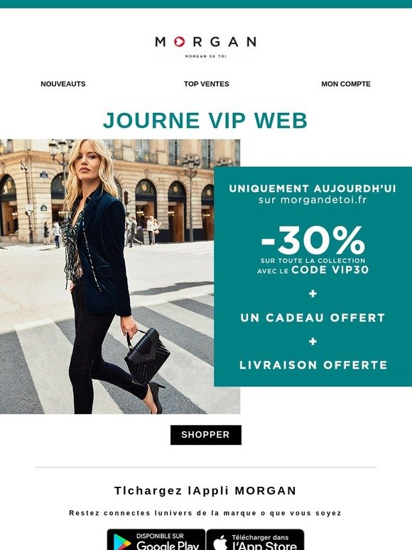 Exclusivité VIP -30% sur tout le site uniquement aujourd’hui !