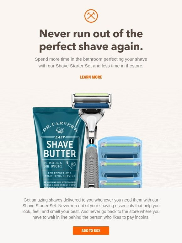 Try The Dollar Shave Club Starter Box for only $5 + FREE Shipping!