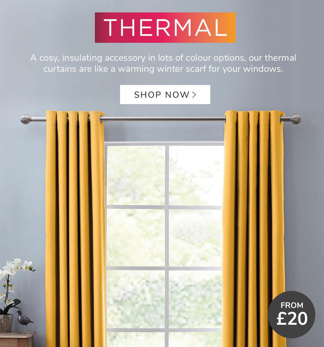 Dunelm: Thermal curtains to keep you cosy | Milled