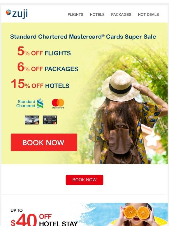 5% off your flight! No gimmick!