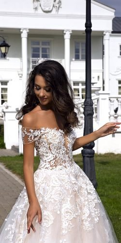 Luna  Crystal-Embellished Corset Top Champagne Wedding Gown - Amor -  Bridal Dresses - Galia Lahav