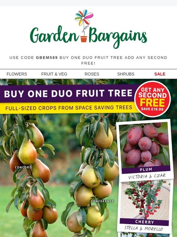 Lead The Good Life Duo Fruit Trees Buy One Get One Free Milled