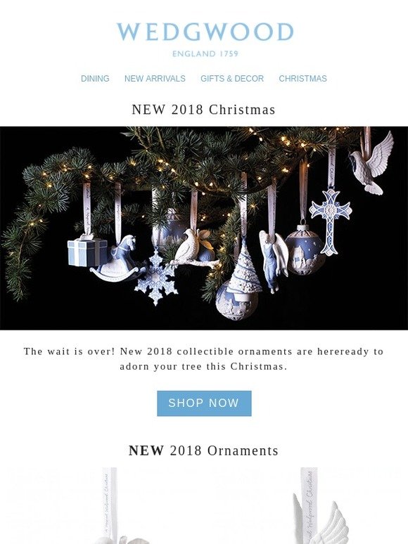 Wedgwood 2018 Christmas is HERE! Milled