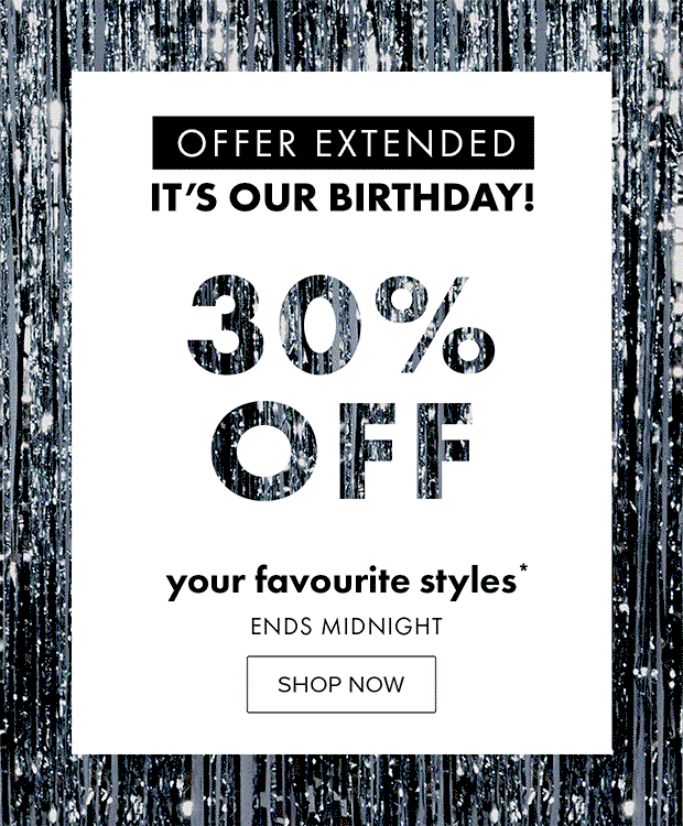 Shop Birthday Sale