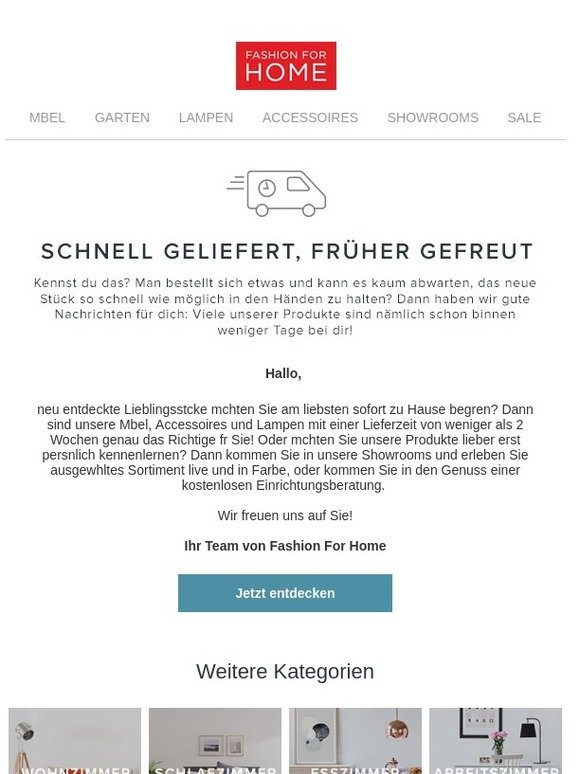 Schnell geliefert, früher gefreut