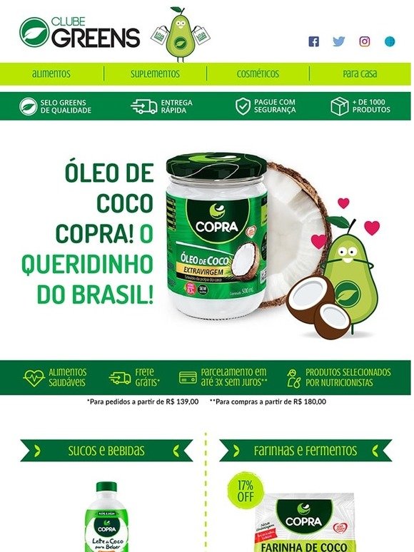 Óleo de coco da marca mais querida em promoção :-)