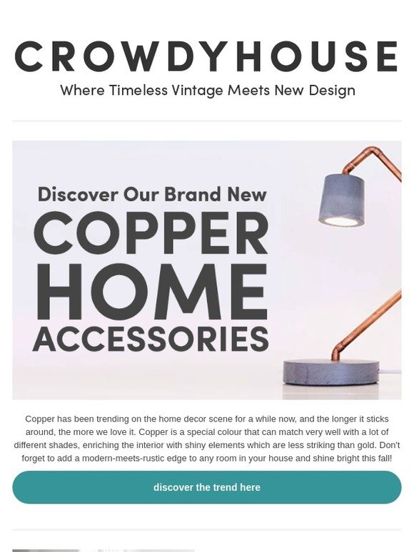 Make a statement with copper 🔱
