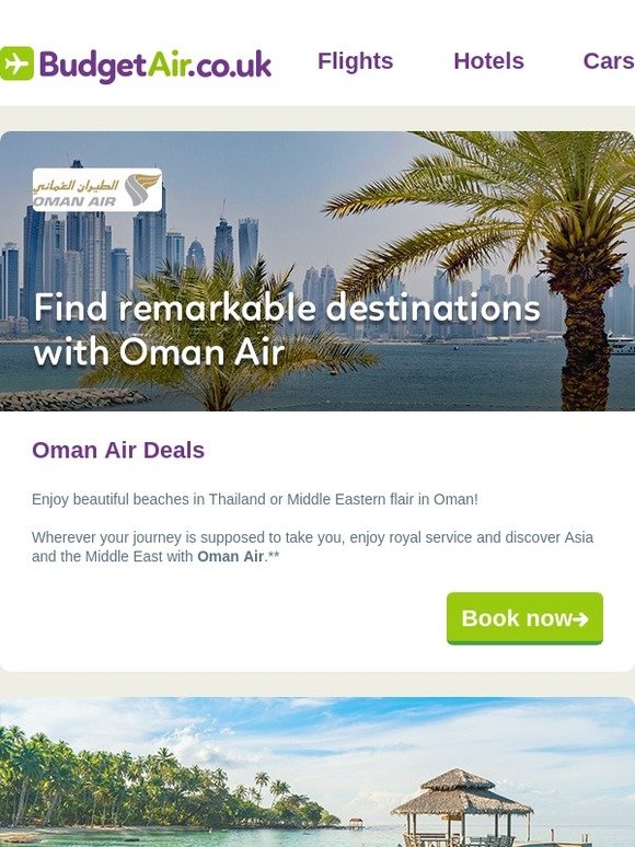 Exclusive Deals from Oman Air!