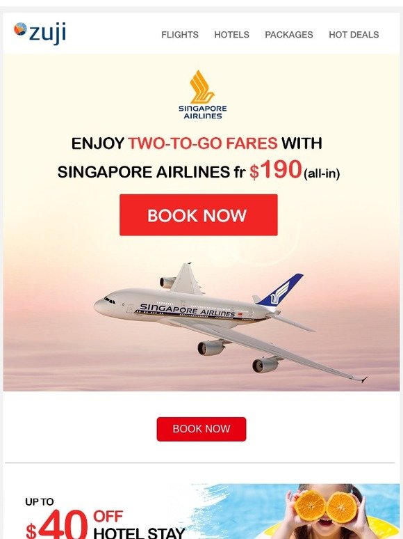 Singapore Airlines on Sale!