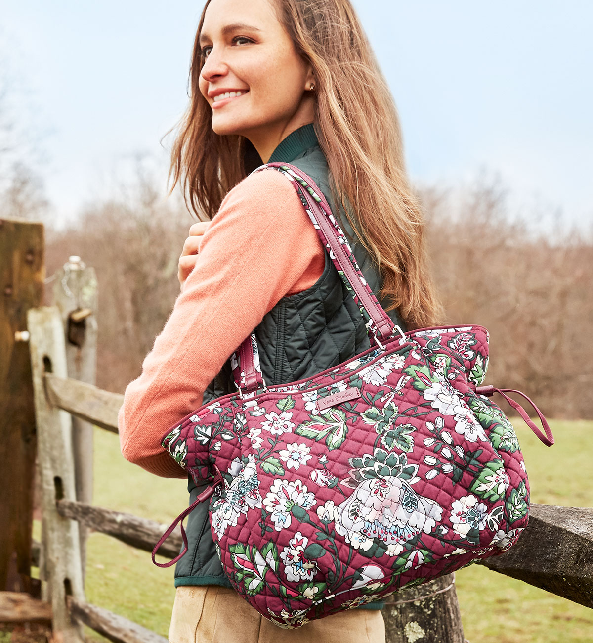 bordeaux blooms backpack