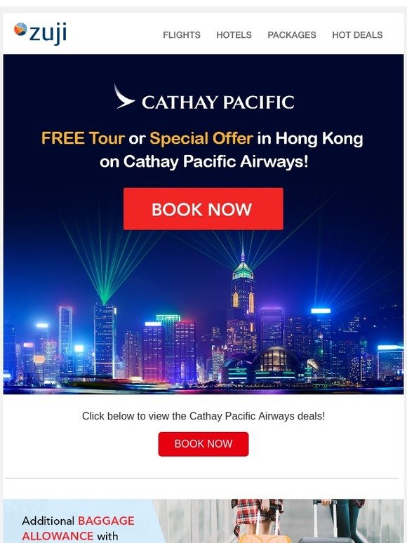 FREE tours and more with Cathay Pacific!