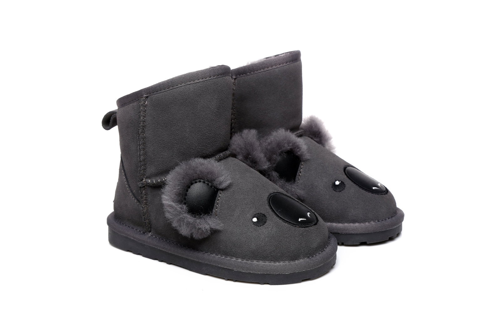 Image of UGG Kids Boots Koala - Cowhide Upper Australian Sheepskin Lining Water Resistant