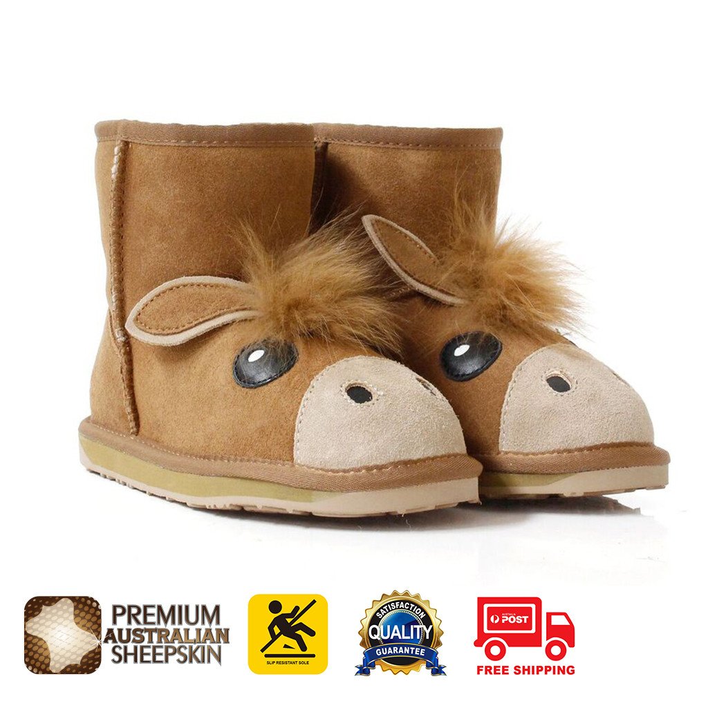 Image of Kids UGG Boots - Child Pony Mini Classic, Australian Shepherd, Non-Slip