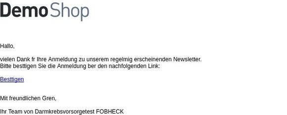 Bitte bestätigen Sie Ihre Newsletter-Anmeldung