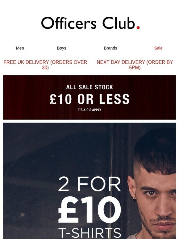 All Sale Stock £10 | 2 for £10 T-Shirts