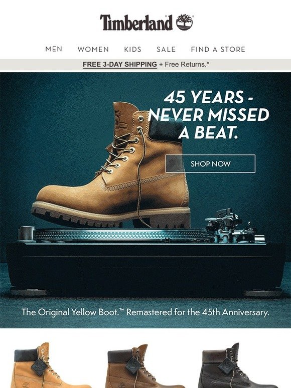 timberland 45 years