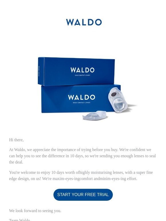 Your contact lenses, on us!
