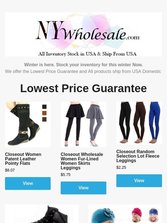 Winter is here, Stock your inventory for winter Now