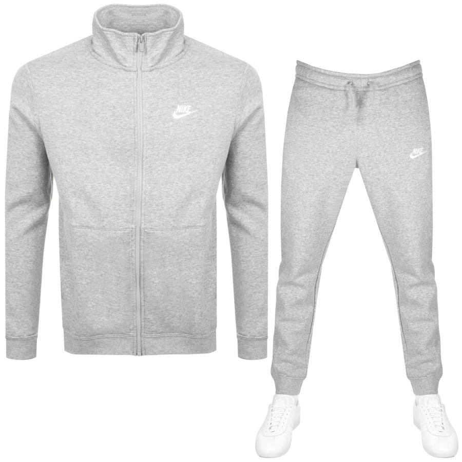 nike standard fit tracksuit grey