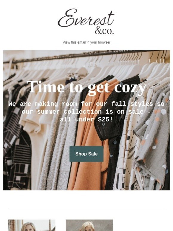 SALE! ALL SUMMER STYLES UNDER $25