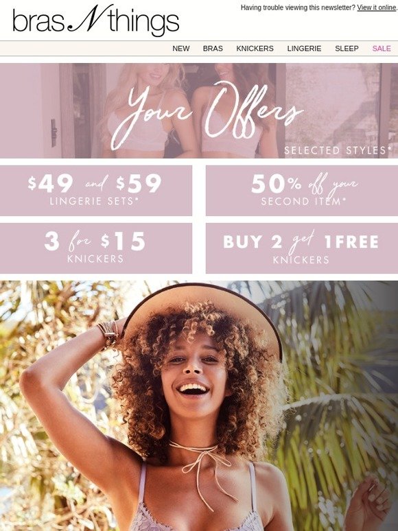 It’s Time to Spring Clean Your Lingerie Wardrobe! + 70% Sale + Your Special Offers