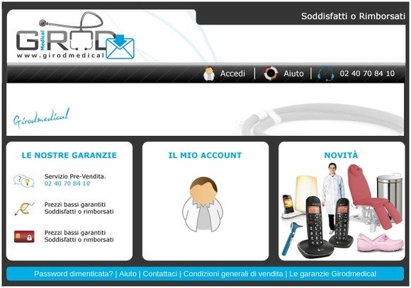 Iscrizione alla newsletter di Girodmedical.it