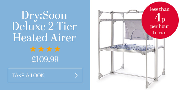 Dry soon 2 tier best sale heated airer