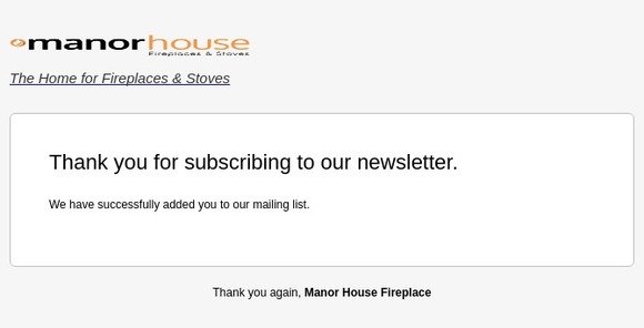 Newsletter Subscription Success