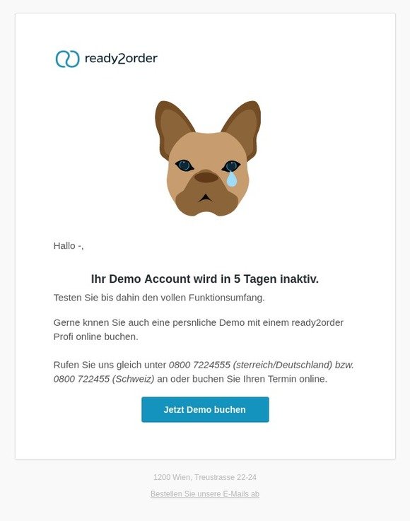 Noch 5 Tage bis Ihre Demo endet