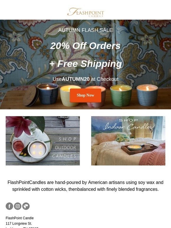 Get 20% Off Orders + Free Shipping!