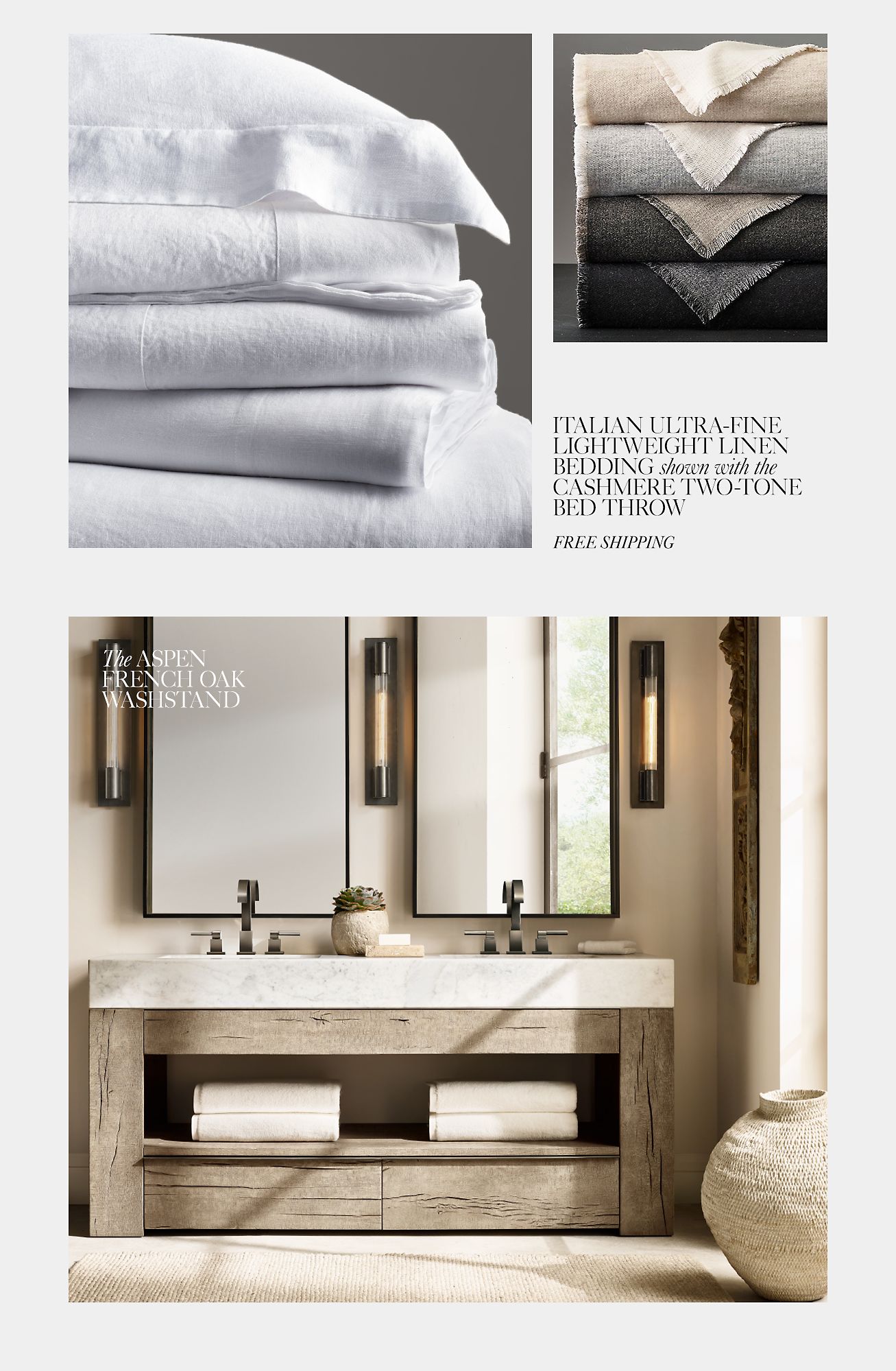 Restoration Hardware A Rustic Revival The Aspen French Oak Collection