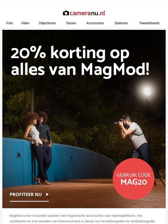 Nu 20% korting op alles van MagMod!