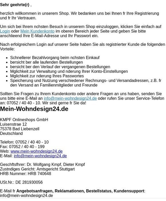 Willkommen, --