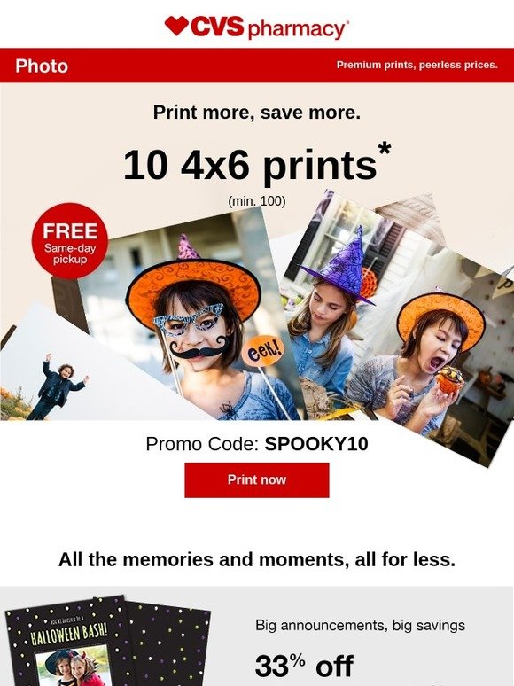 CVS Photo 10¢ prints (and more) are here Milled