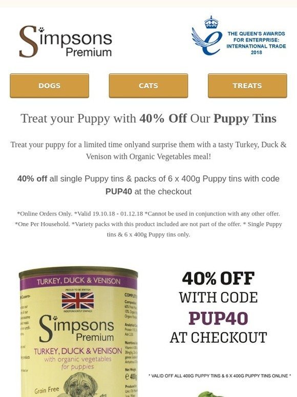 Treat your Puppy today...