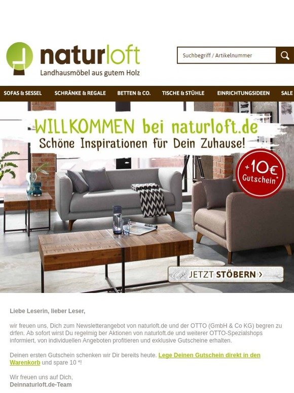 Herzlich Willkommen bei naturloft.de