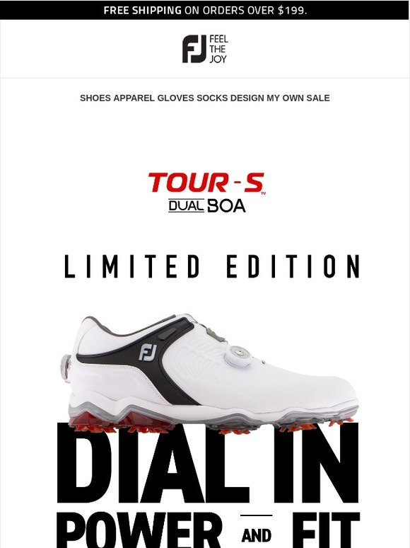 footjoy tour s dual boa limited edition