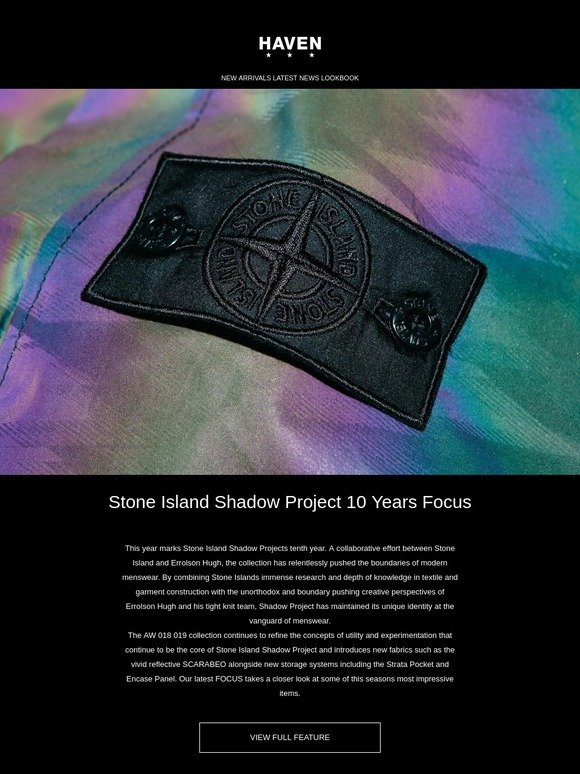 Haven Stone Island Shadow Project 10 Years Focus Milled