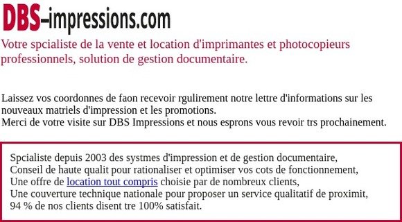 Votre compte utilisateur sur DBS-Impressions.com