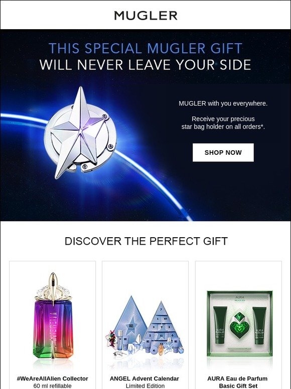 mugler angel star holder