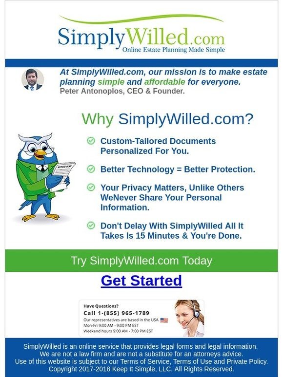 Why SimplyWilled.com - A Message From Our CEO