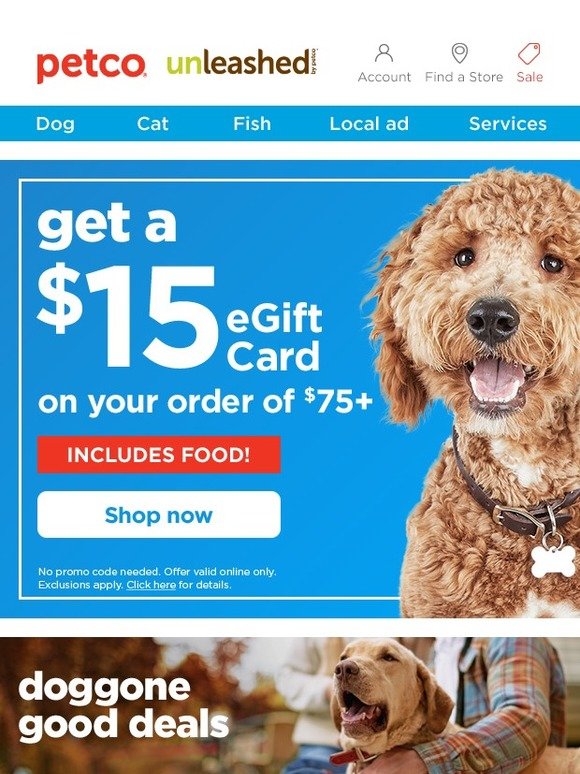 PETCO Want a 15 gift card? Milled