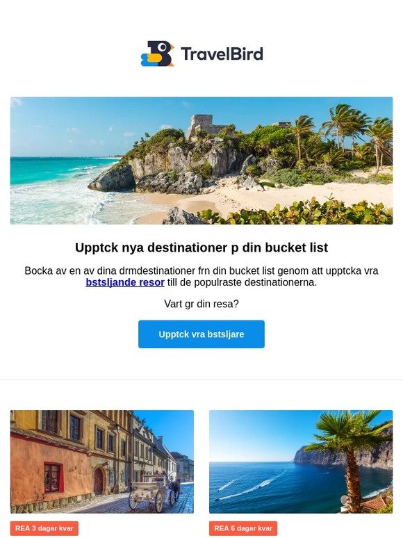 Bucket list Special: Drömdestinationer till bra priser!