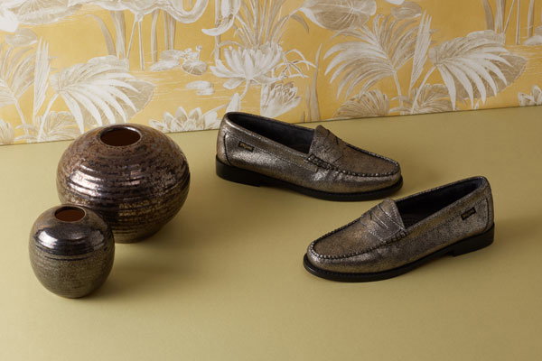 Shimmer silver weejuns